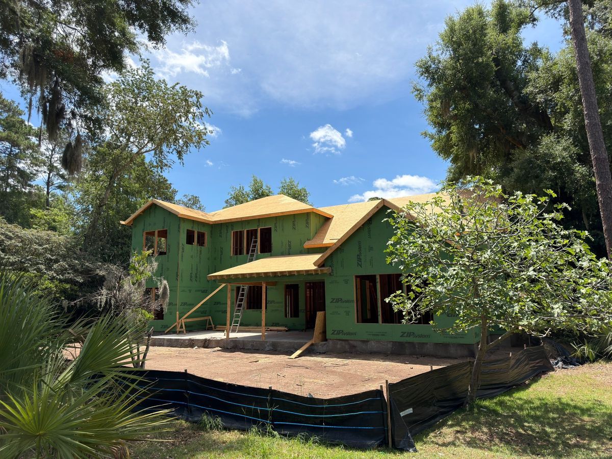 Framing and sheathing — the home takes its shape